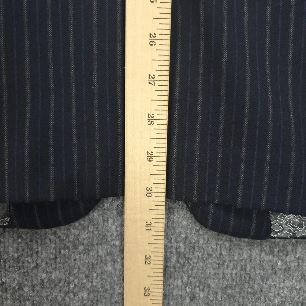 Daryl James Suit Mens 40 33x31 Blue Pinstripe 2 Piece Bespoke NFL Player‎ Custom